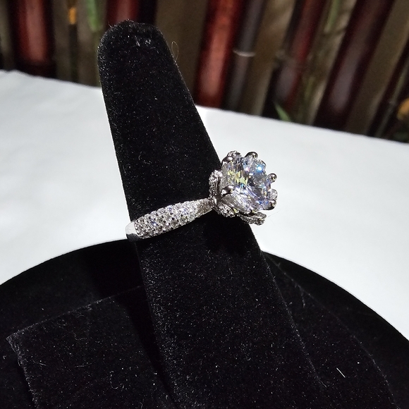 Sterling Silver Engagement Ring 💍 - Picture 2 of 16
